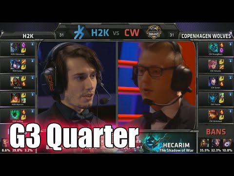 H2K Gaming vs Copenhagen Wolves | Game 3 Quarter Finals S5 EU LCS Spring 2015 playoffs | H2K vs CW