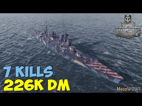 World of WarShips | Napoli | 7 KILLS | 226K Damage - Replay Gameplay 4K 60 fps