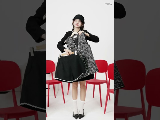 ND18S305 - Áo balze dạ tweed ánh kim