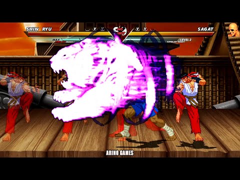 SHIN RYU VS SAGAT! EPIC COMBAT ARINO GAMES!