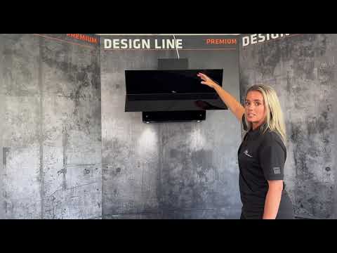 Design Line 8002 - vertikal köksfläkt - 80 cm