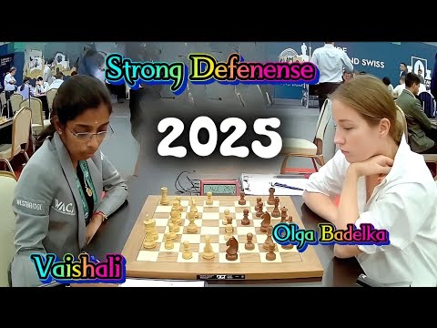 Vaishali vs Olga Badelka | Fide Grand Swiss 2025 | Women's Round 3