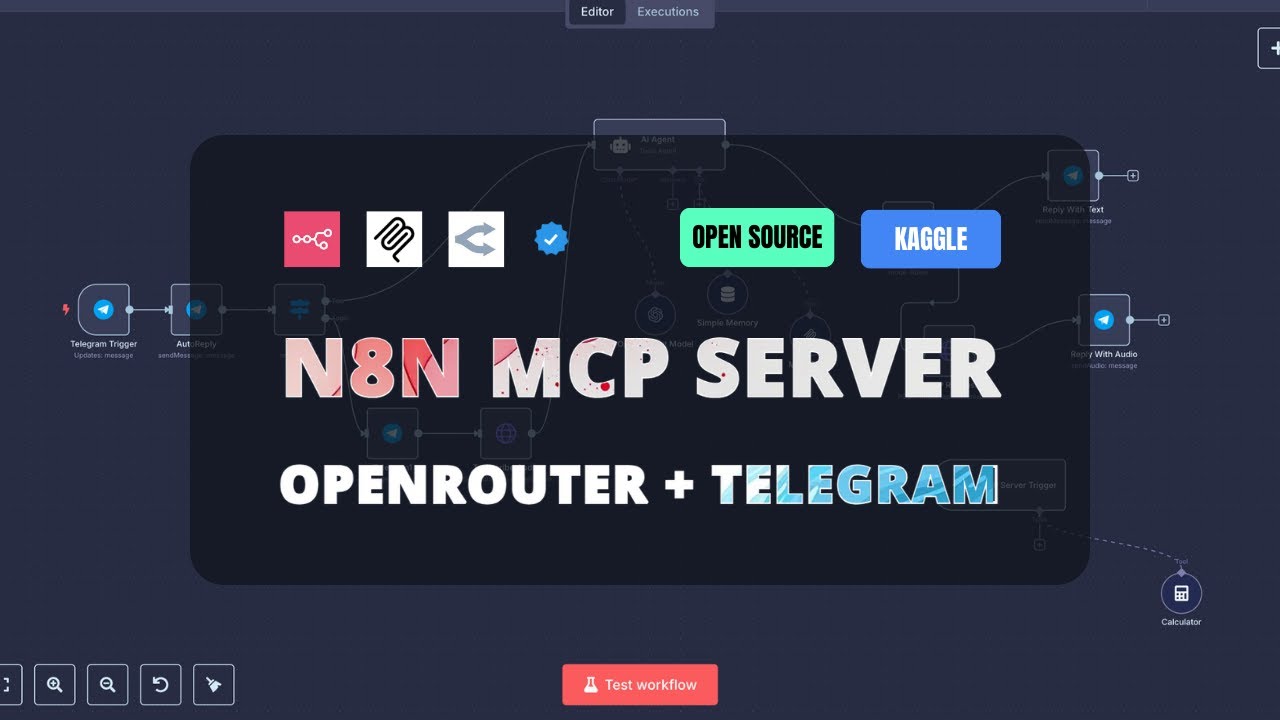 n8n + MCP Server + OpenRouter + Telegram:  Best Free Local AI Voice Agent CAN DO ANYTHING (NO CODE)