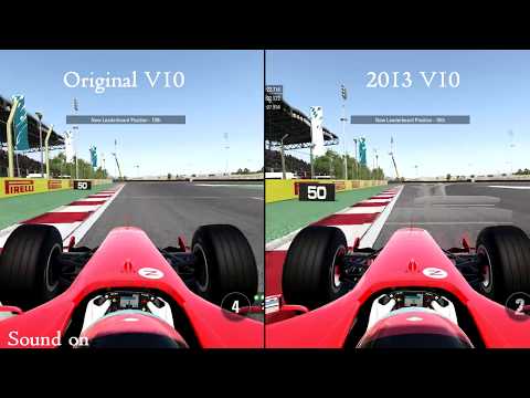 F1 2017 Time Trial F2004: Original V10 vs 2013 V10 Sound Comparison [1080p60]