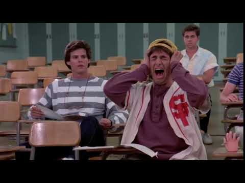 Summer School (1987) - "Tension breaker...had to be done!"