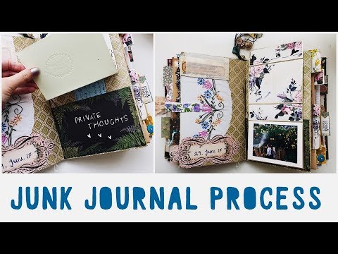 junk journal with me  process video ideas tips
