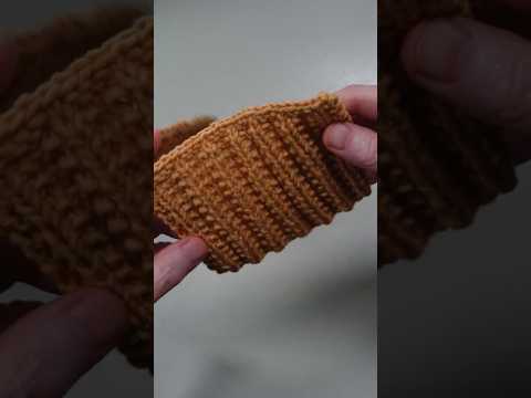 Knitting a false brioche pattern - knitting a pleated pattern