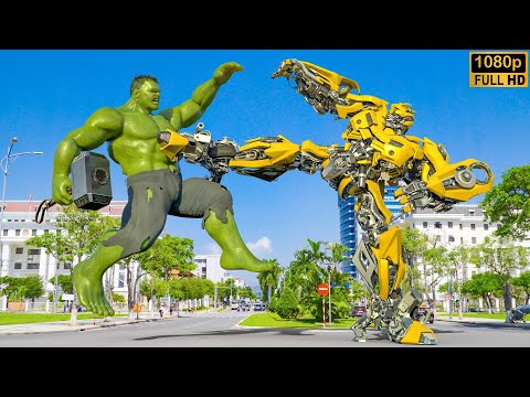 Transformers x Avengers | The Nightmare of the Machines | The Hulk vs Bumblebee