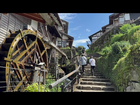 Magome-juku Inside Japan's Beautiful Post Town | Walking Tour Magomejuku, Gifu 4K 2024