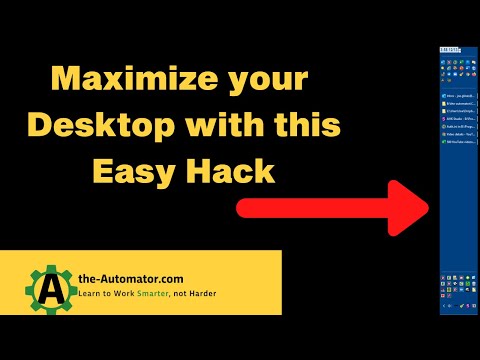 Simple hack to optimize your taskbar and maximize your desktop