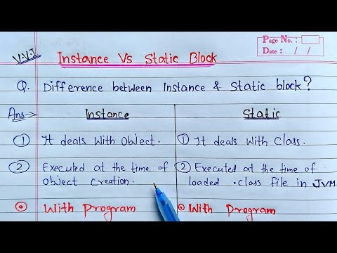 instance block Vs static block in Java | Learn Coding