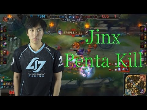 Doublelift takes a pentakill with Jinx