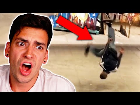 REACTING TO THE WEIRDEST SKATE FALLS!
