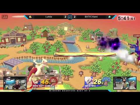 AZML Season 1 Smash 4 Finals Winners Quarters - Luhtie (Zero Suit Samus) vs BXT|Kami (Mewtwo)