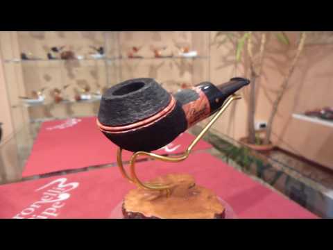 Pipa radica REVERSE rusticata - www.paronellipipe.it