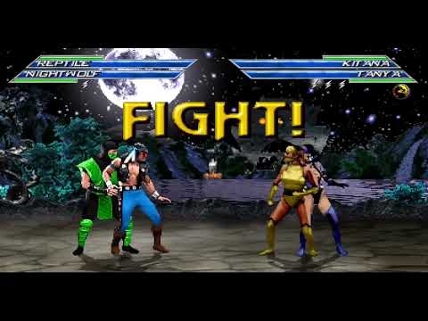 Reptile and Nightwolf vs Kitana and Tanya Mortal Kombat New Era Tournament