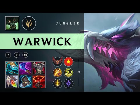 Warwick Jungle vs Olaf - VN Grandmaster Patch 25.22