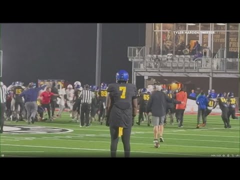 39 Gainesville football players suspended for playoff quarterfinal after benches-clearing brawl