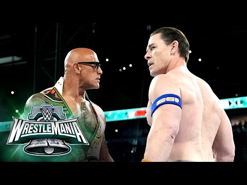 The Rock and John Cena come face-to-face at WrestleMania XL: WrestleMania XL Sunday highlights