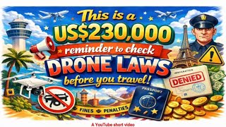 This is a US$230,000 reminder to check drone laws before you travel