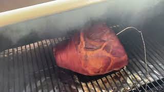 Traeger Pro 34 Smoking A Butt