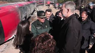 Visita a la zona del accidente ferroviario y a los heridos que se encuentran hospitalizados