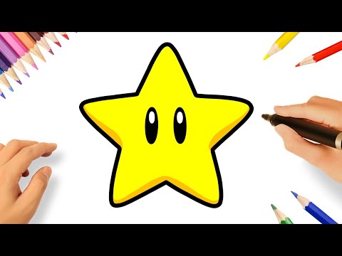 COMMENT DESSINER UNE ÉTOILE 🌟| SUPER MARIO BROS
