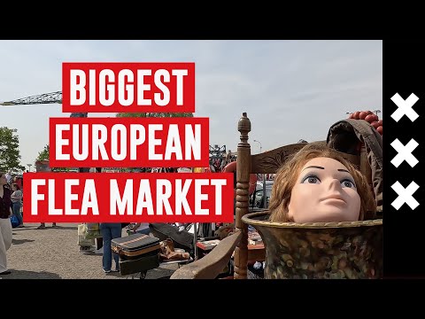The Biggest Flea Market In Europe: Visiting Ij-hallen In Ndsm | Amsterdam Adventures Vlog