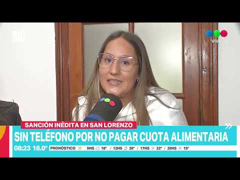 Sin línea de teléfono ni competencias de carreras por no pagar la cuota alimentaria