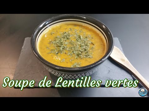 Recette SOUPE de LENTILLES VERTES facile 😋👌