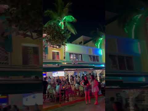 Weekend Night at South Beach Miami Florida #nightlife #party