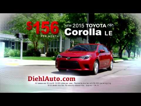 Thumbnail for The newest Diehl Auto commercial featuring a fantastic price on a new 2015 Toyota Corolla LE! by Toyota, Toyota NEW, Toyota GR Corolla, Toyota Corolla, Toyota RiN
