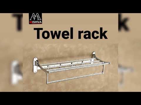 White metal folding rack