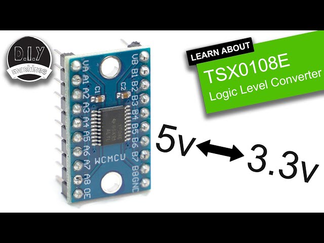 Vídeo relacionado con RUNCCI-YUN 5pcs 8 Channel Convertidor de Nivel logico 3.3V 5V Canales de Nivel Lógico bidireccional bidireccional Módulo convertidor con Raspberry Pi y Arduino