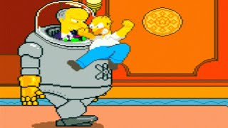 The Simpsons Arcade Beat 'em Up by Konami 1991- Gameplay Full Longplay Homer in Action!!