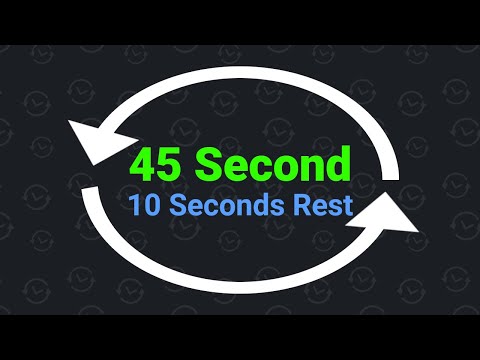 45 Second Interval Timer with 10 Seconds Rest