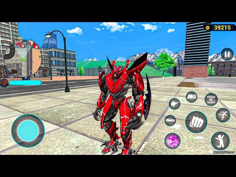 Red Mirage Multiple Transformation Jet Robot Car Game 2020 - Android Gameplay