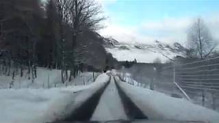 Drive Scottish Snow Highlands