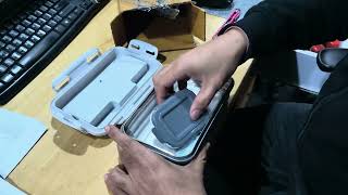 GALOOF, 2 compartment stainless steel Lunch Box