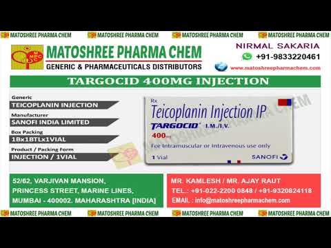 Teicoplanin(200 mg) targocid injection, prescription, treatm...