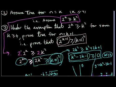 Proof by induction - Examples ( 2010 2004 2003)