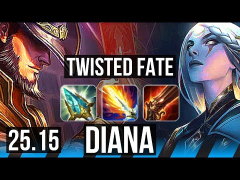TWISTED FATE vs DIANA (MID) | 5/4/21 | KR Diamond | 25.15