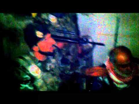 جلسة ثورية مع عناصر ثوار صلاح الدين في أحد جبهات القتال