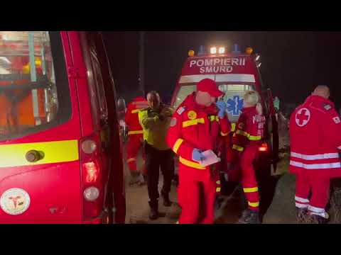 Argeș- Masina răsturnată la Budeasa