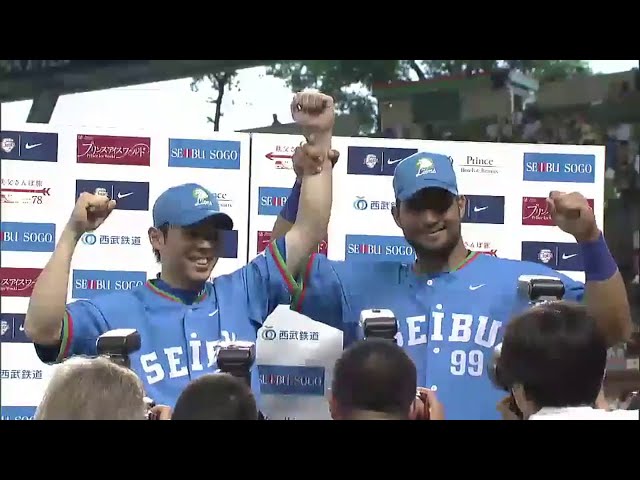 ライオンズ・メヒア選手・秋山選手ヒーローインタビュー 2014/6/28 L-H