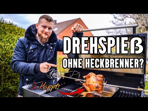 Rotisserie without rear burner tested [grilled chicken with Rösle Videro G4-S + rotisserie]