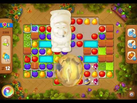 GardenScapes Level 2320 no boosters (17 moves)