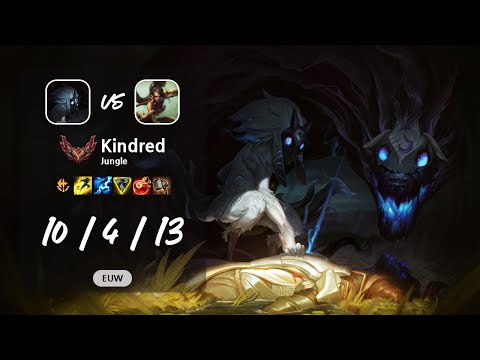 Kindred Jungle vs Nidalee - EUW GrandMaster Patch 13.11