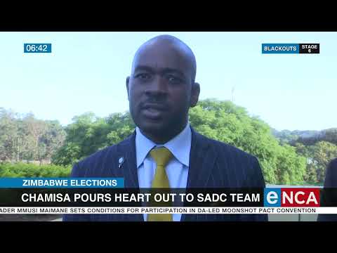 Zim elections Chamisa pours heart out to SADC team