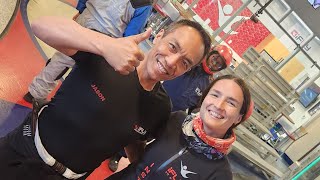 Coach Gia & Jason Train the Kids' Routine #iflyvabeach #indoorskydiving